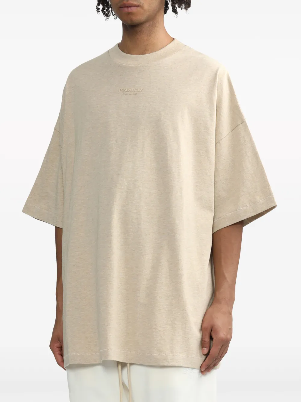 FEAR OF GOD ESSENTIALS T-shirt met logoprint Beige