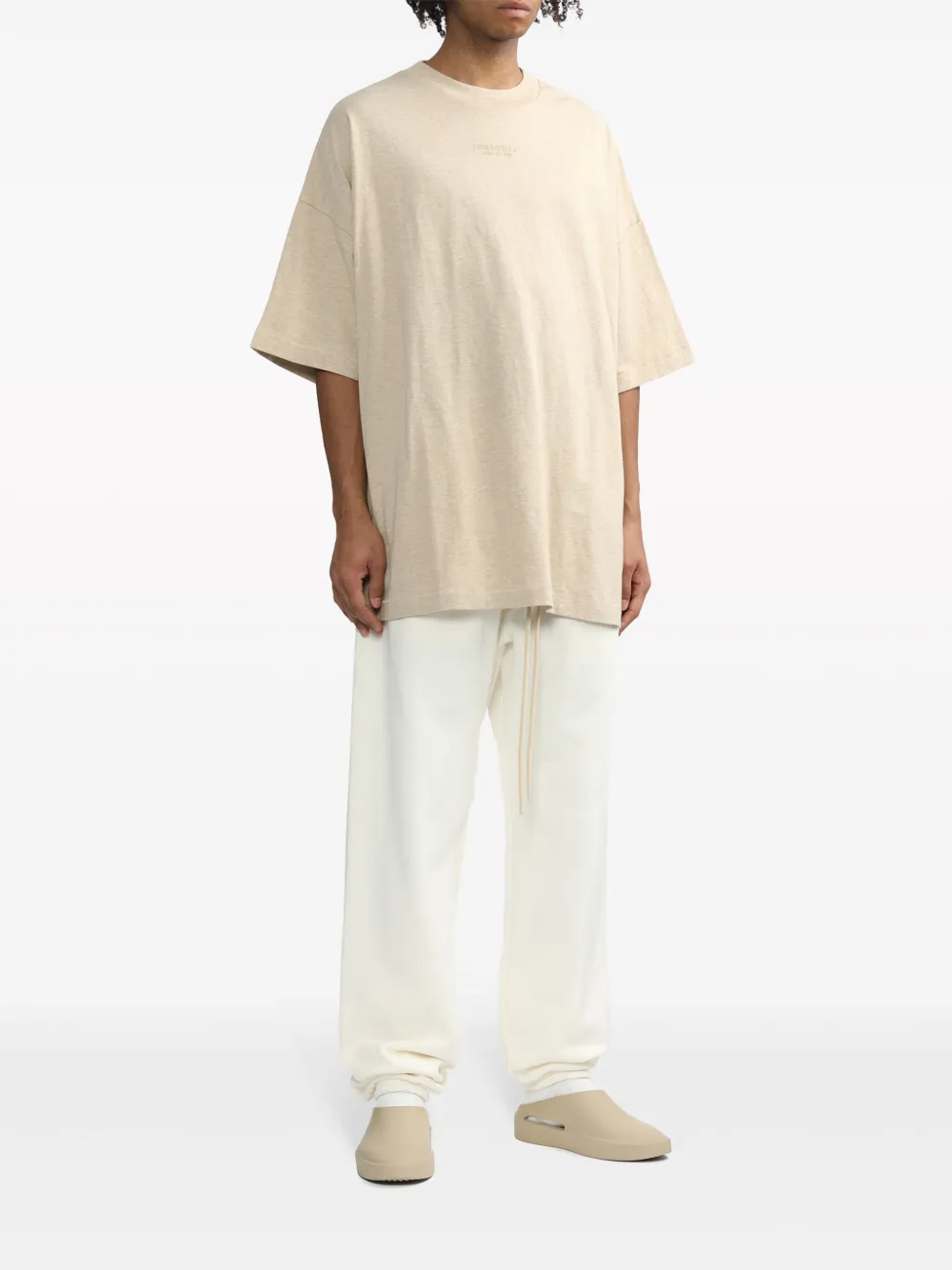 FEAR OF GOD ESSENTIALS T-shirt met logoprint Beige