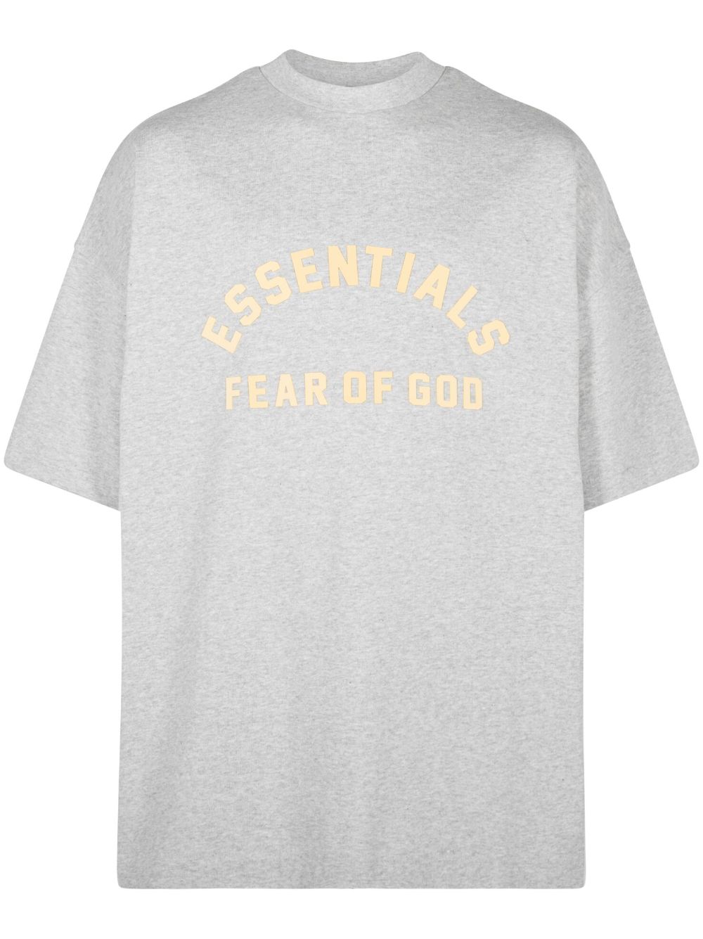 FEAR OF GOD ESSENTIALS HEAVY JERSEY SS TEE "LIGHT HEATHER GREY"