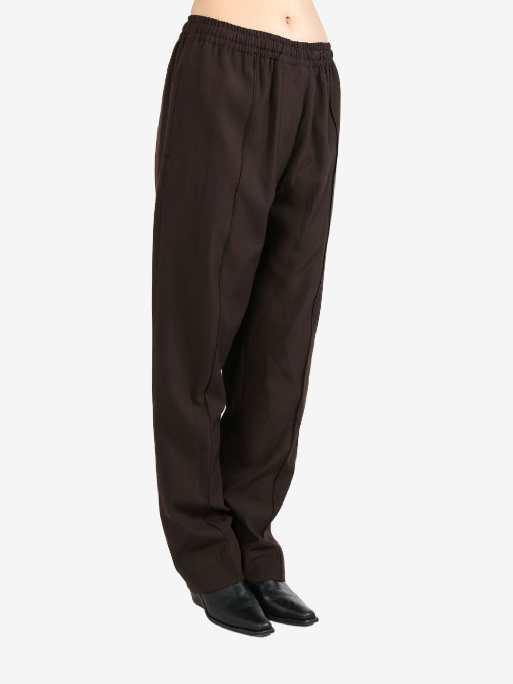 Margaret Howell pintuck straight trousers - Bruin