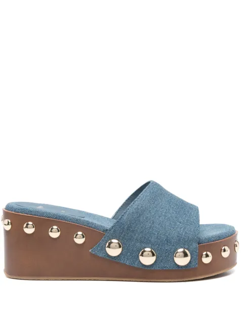 Maje sandalias de mezclilla con tacón de 65mm