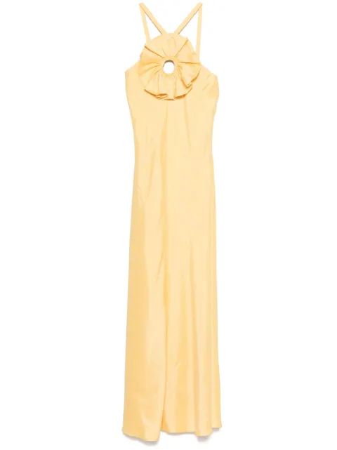 SANDRO ruffled maxi dress 
