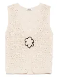 SANDRO crochet vest - Neutrals