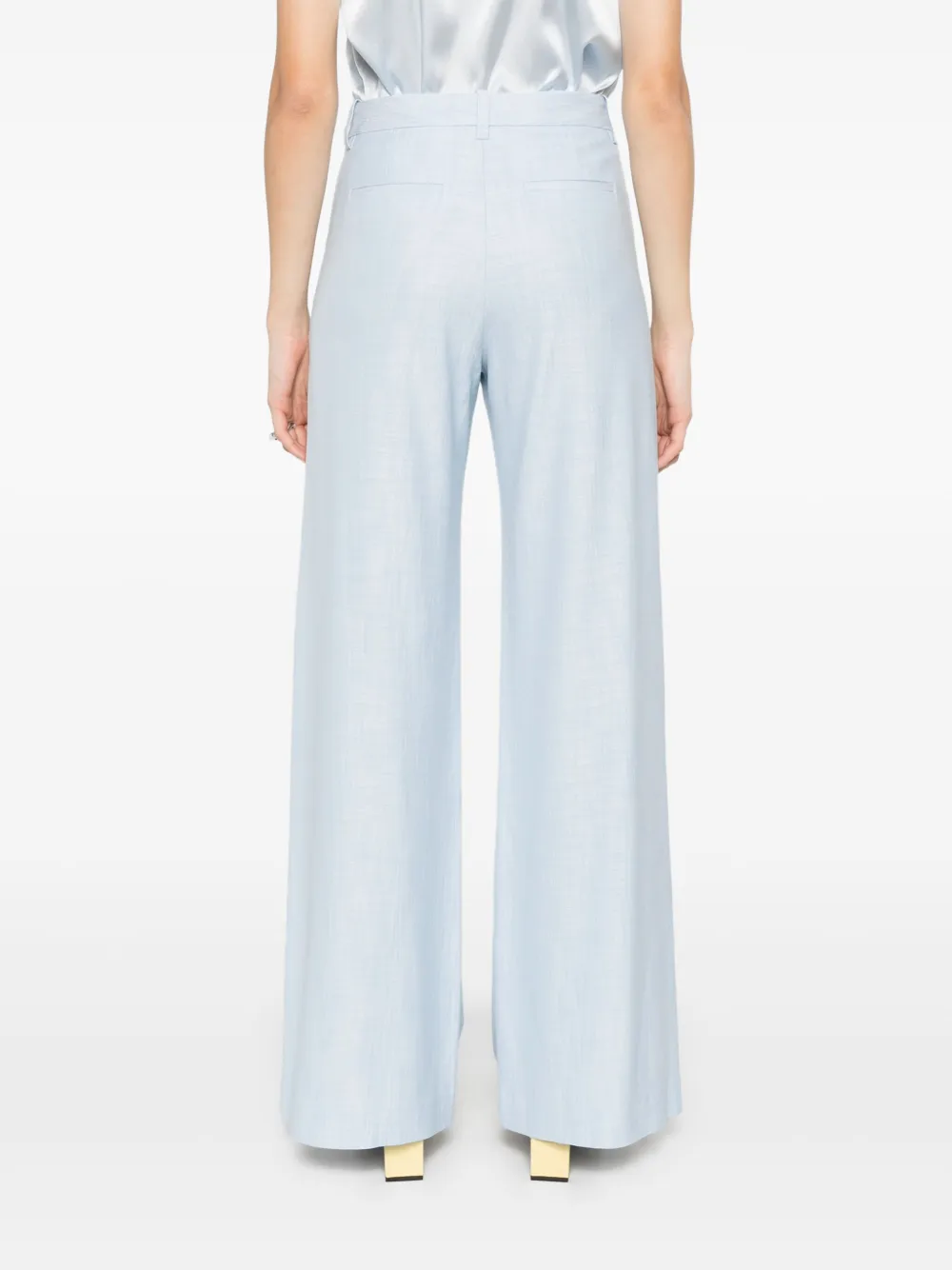 Maje Straight broek Blauw