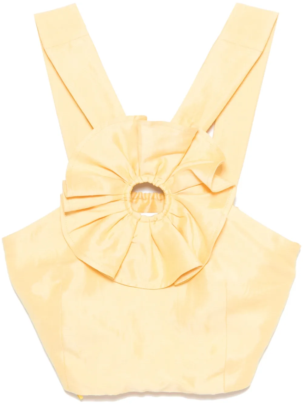 SANDRO ruffled top | Yellow | Image 1