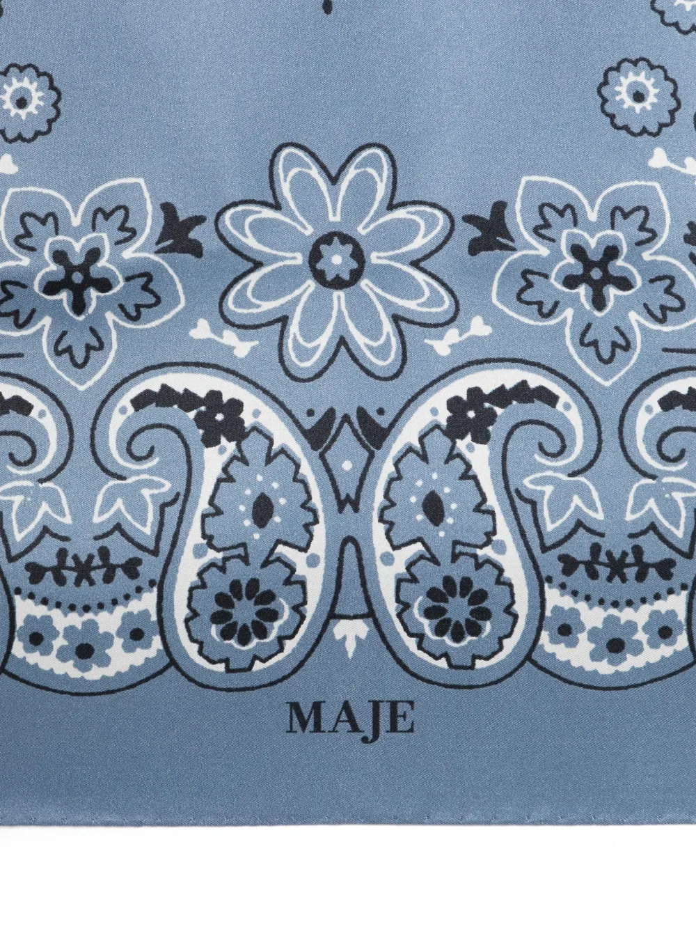 Maje Sjaal met print - Blauw