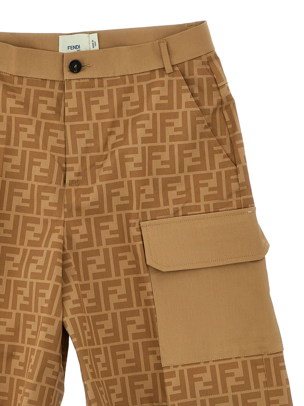 Fendi Kids Shorts met print Beige