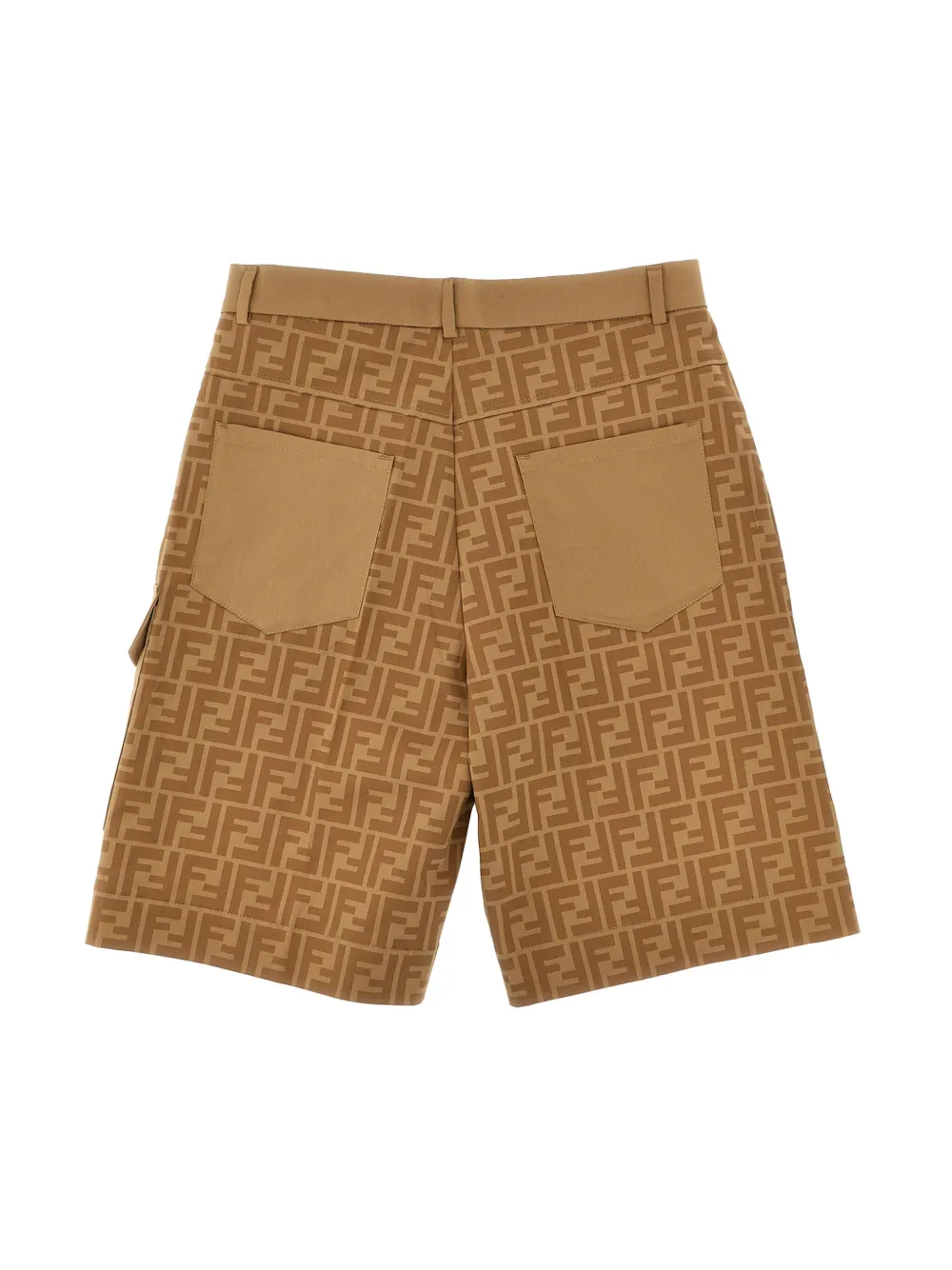 Fendi Kids Shorts met print Beige