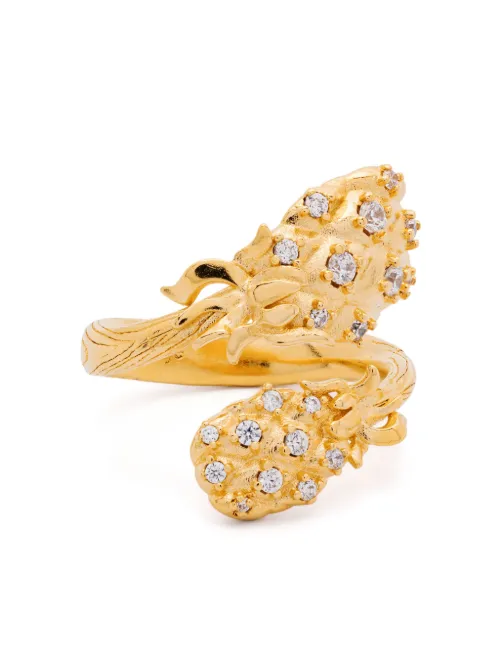 Maje bague double ananas - Or - Maje - Modalova