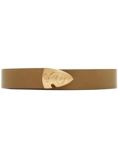 Burberry leather B-Shield belt Women