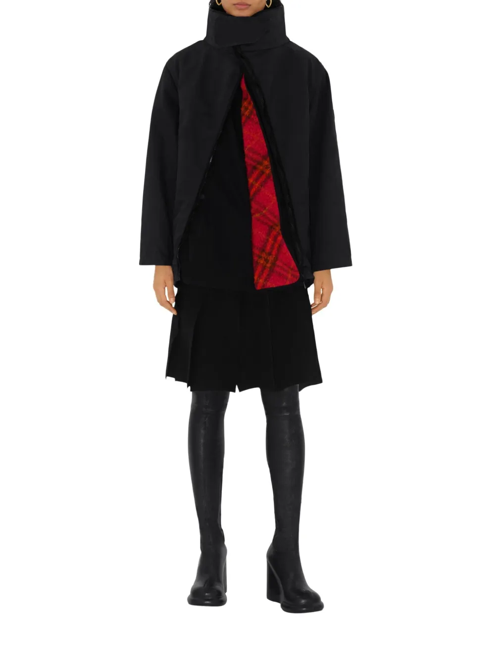 Burberry Jack met afneembare verwarmer Zwart