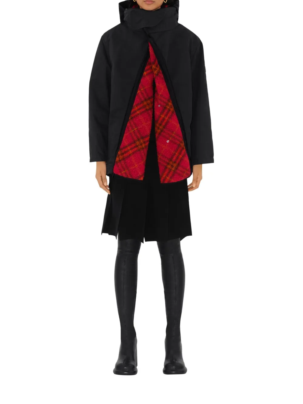 Burberry Jack met afneembare verwarmer Zwart