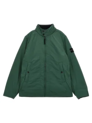 Stone Island Junior ジップ シャツジャケット | ブラック | FARFETCH JP
