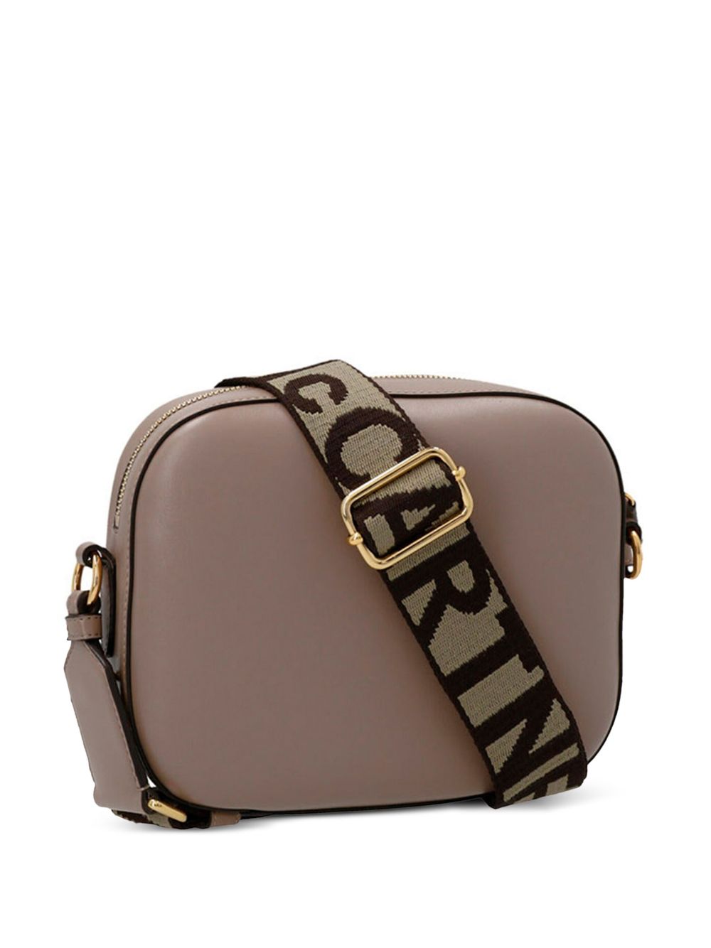 Stella McCartney Logo crossbodytas met logo - Bruin