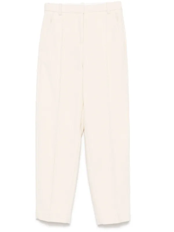 BOSS high-waist Corduroy Trousers White FARFETCH AZ