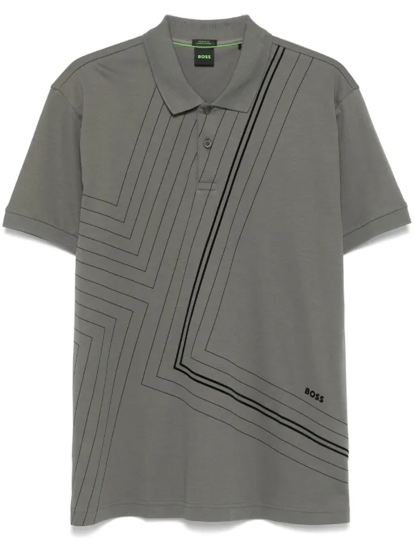 BOSS ストライプポロシャツ XXXL BOSS ストライプ ポロシャツ | FARFETCH JP