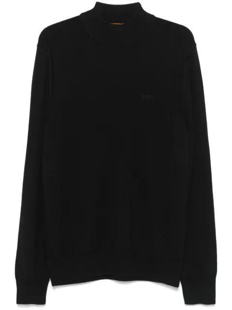 BOSS logo-embroidered sweater 