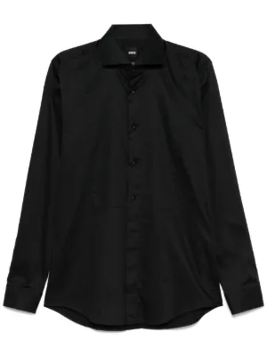 Emporio Armani ロングスリーブ シャツ | ブラック | FARFETCH JP