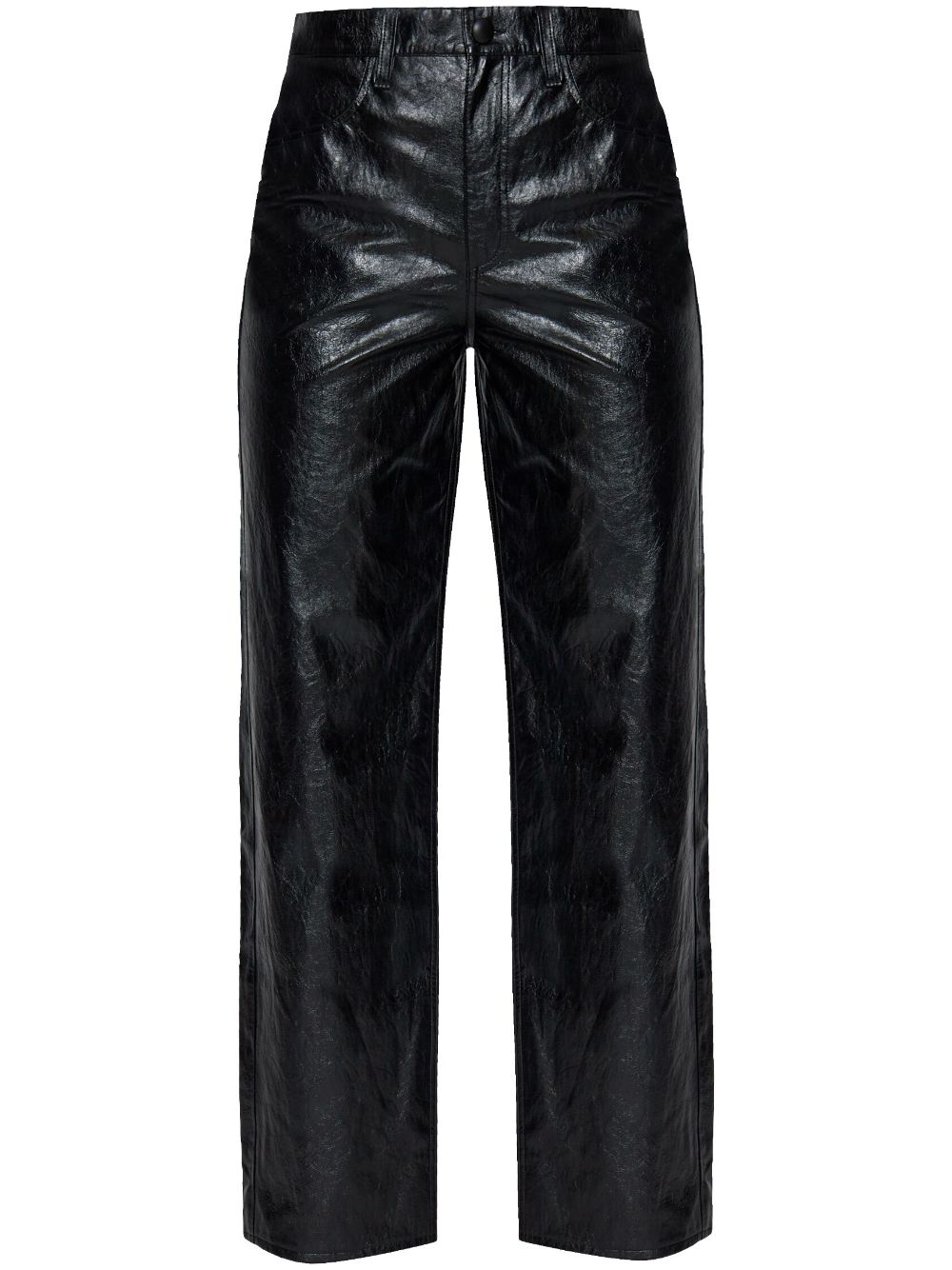 Shea faux-leather trousers