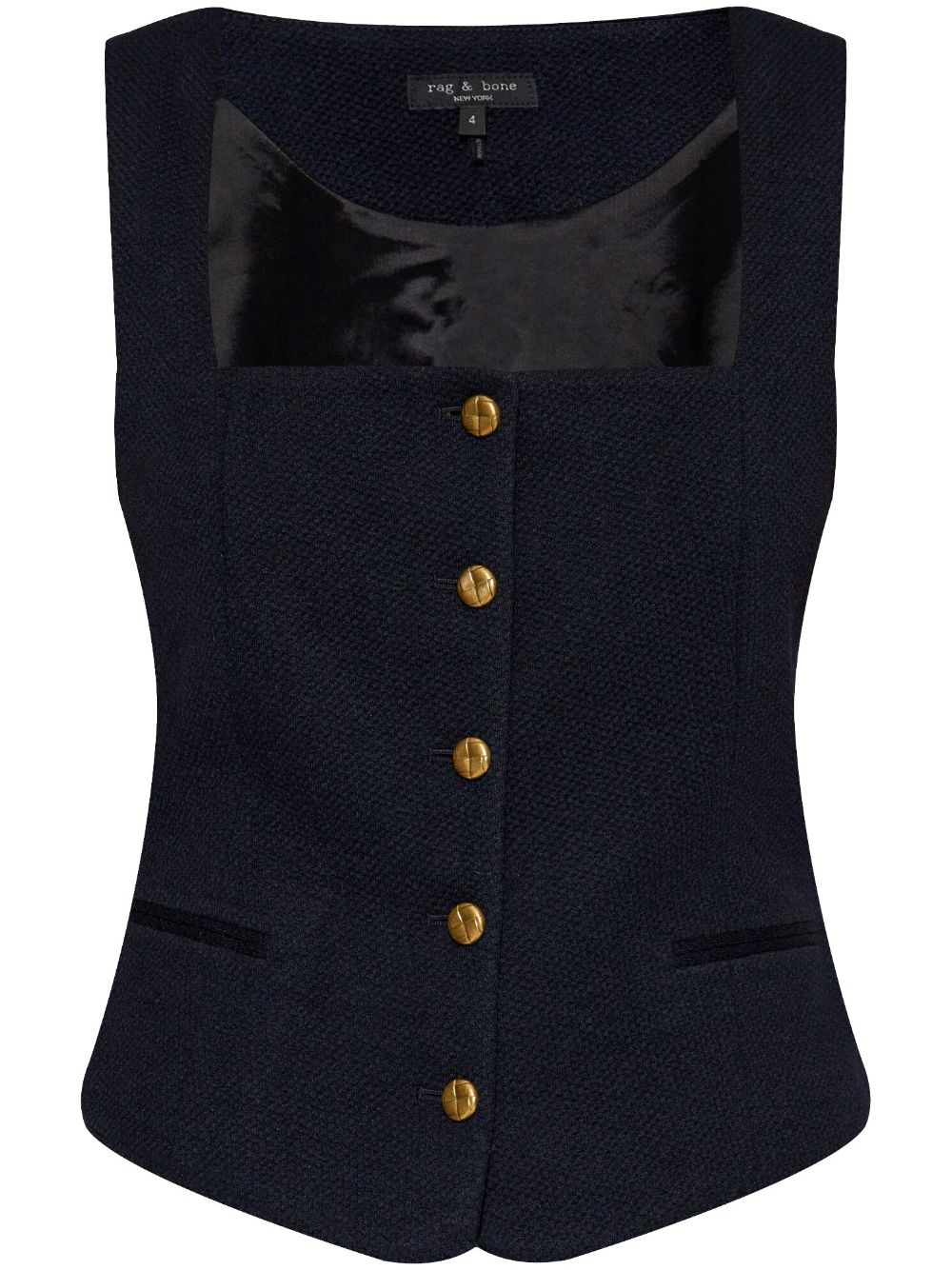 Shop Rag & Bone Mariana Waistcoat In Blue