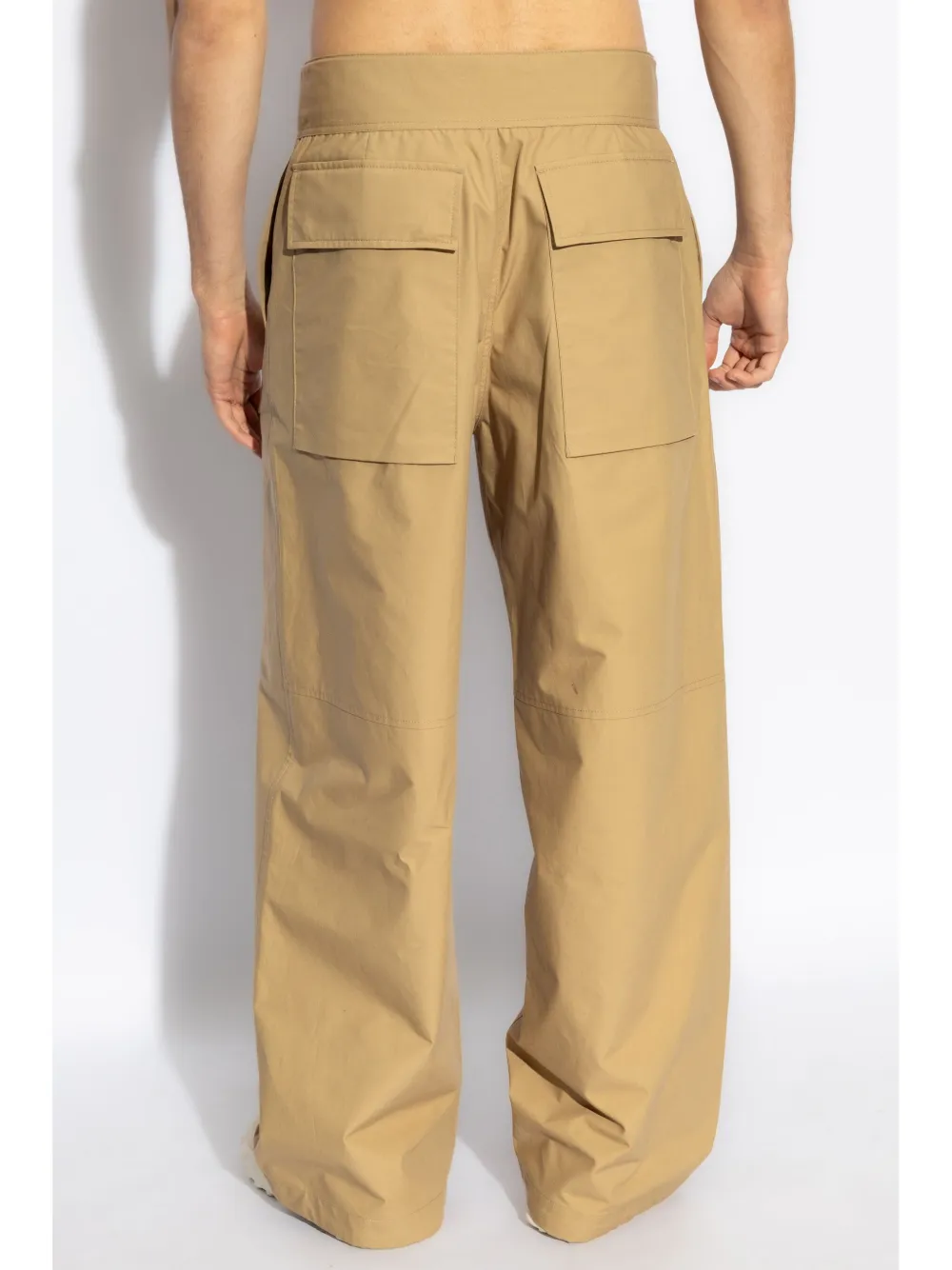 Jil Sander Katoenen trainingsbroek met geborduurd logo Beige