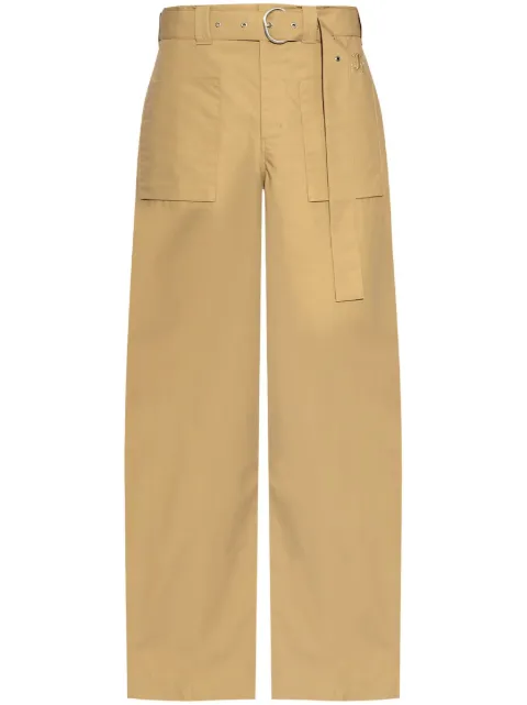 Jil Sander pants con logo bordado
