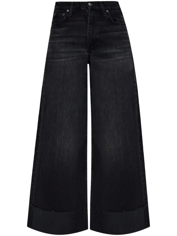 Rag Bone Sofie wide-leg Jeans Black FARFETCH VN - Main Image