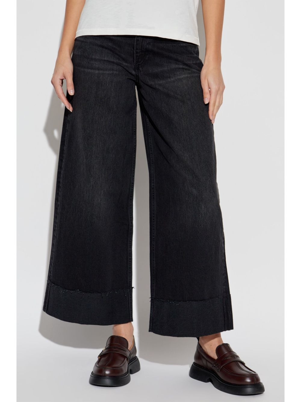 rag & bone Jeans met wijde pijpen Zwart