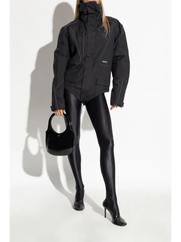 ジャケット COPERNI Woman Jacket Black COPV78F3004 BLK Coperni Logo Jacket | Black | FARFETCH CA