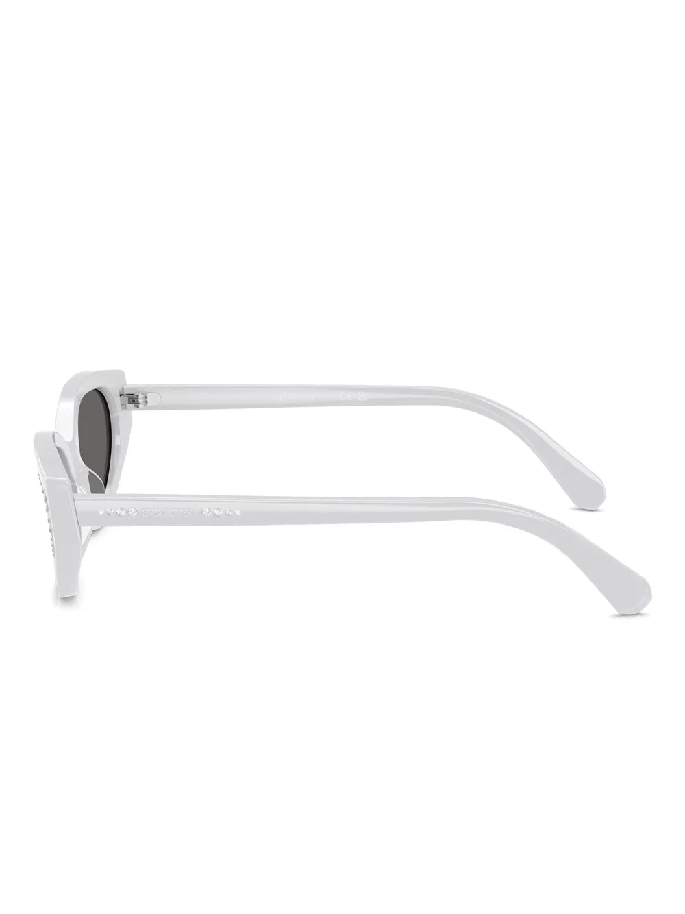 Swarovski Eyewear Zonnebril met cat-eye montuur en kristallen Grijs