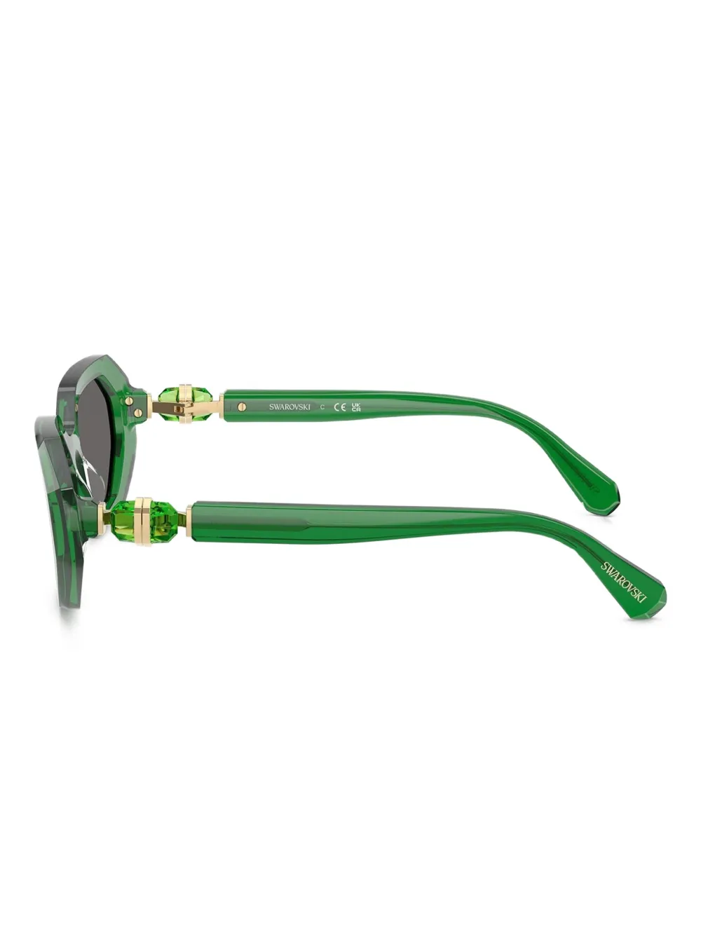 Swarovski Eyewear Zonnebril met geometrisch montuur Groen