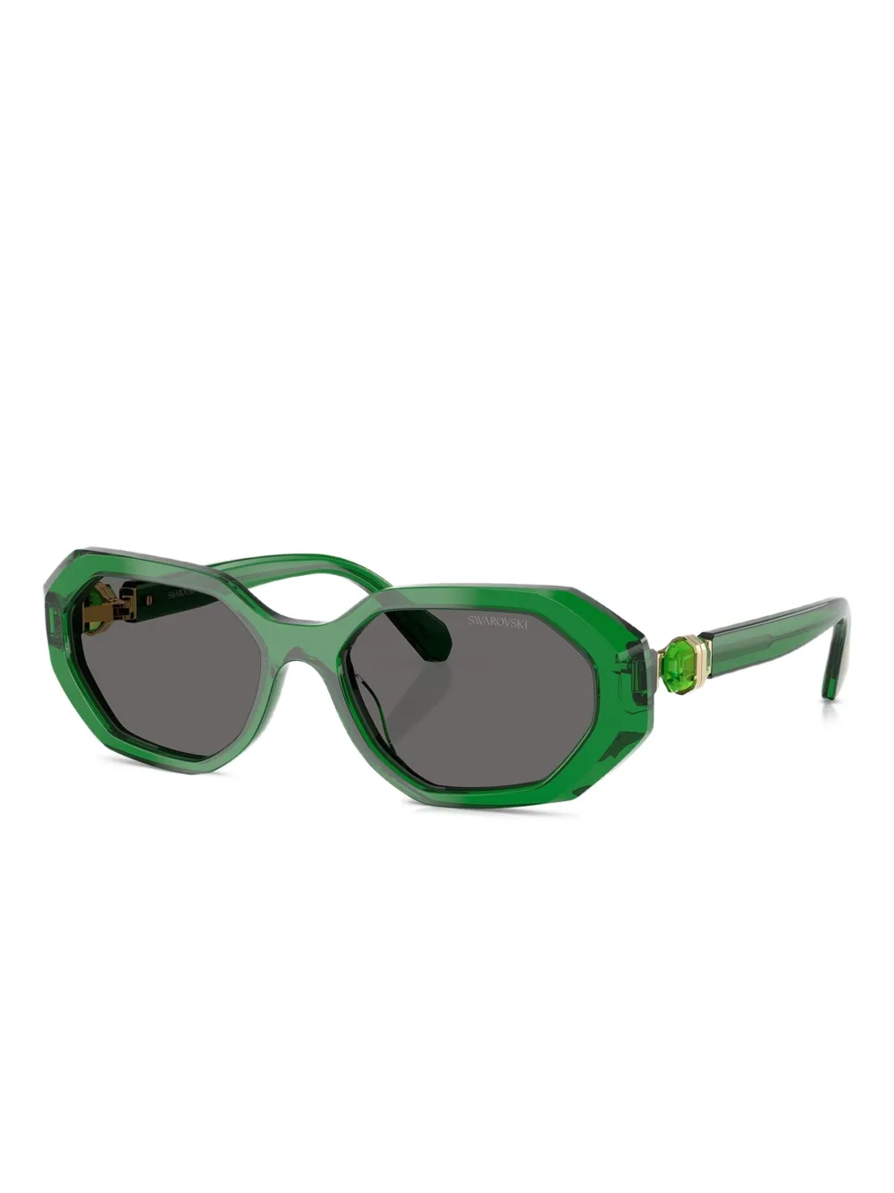 Swarovski Eyewear Zonnebril met geometrisch montuur - Groen