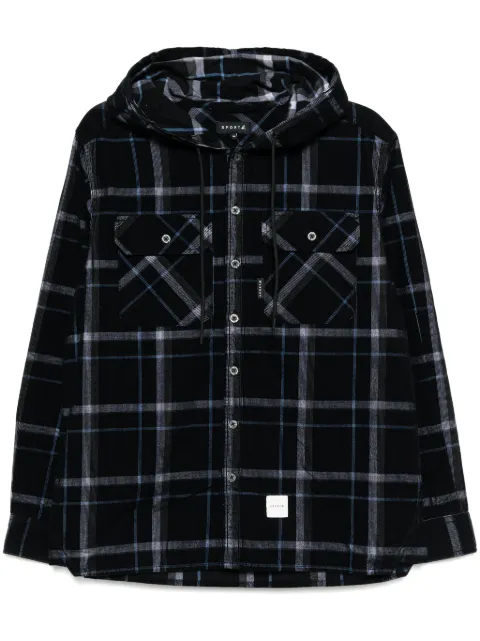 SPORT b. by agnès b.  Corduroy hooded shirt