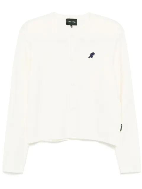 SPORT b. by agnès b.  embroidered motif cardigan