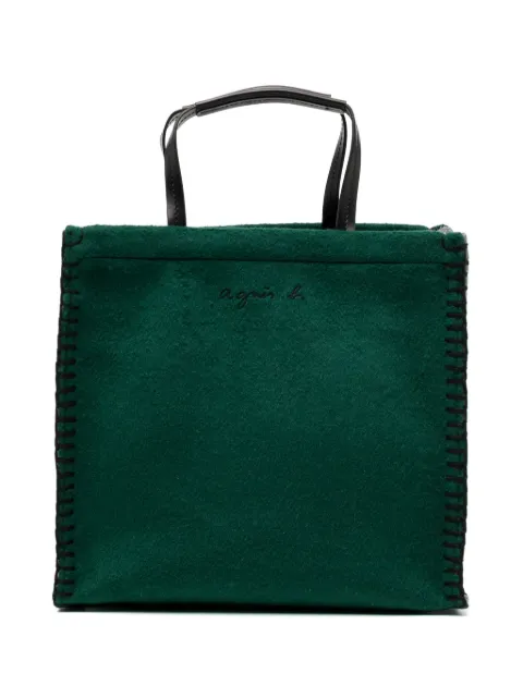 agnès b.  embroidered logo bag