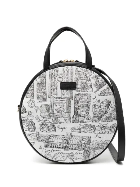agnès b.  motif embroidery bag