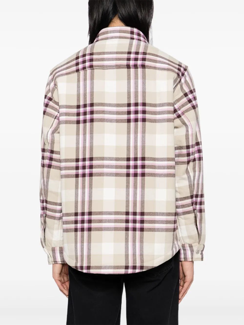 SPORT b. by agnès b. Geruit shirtjack Beige
