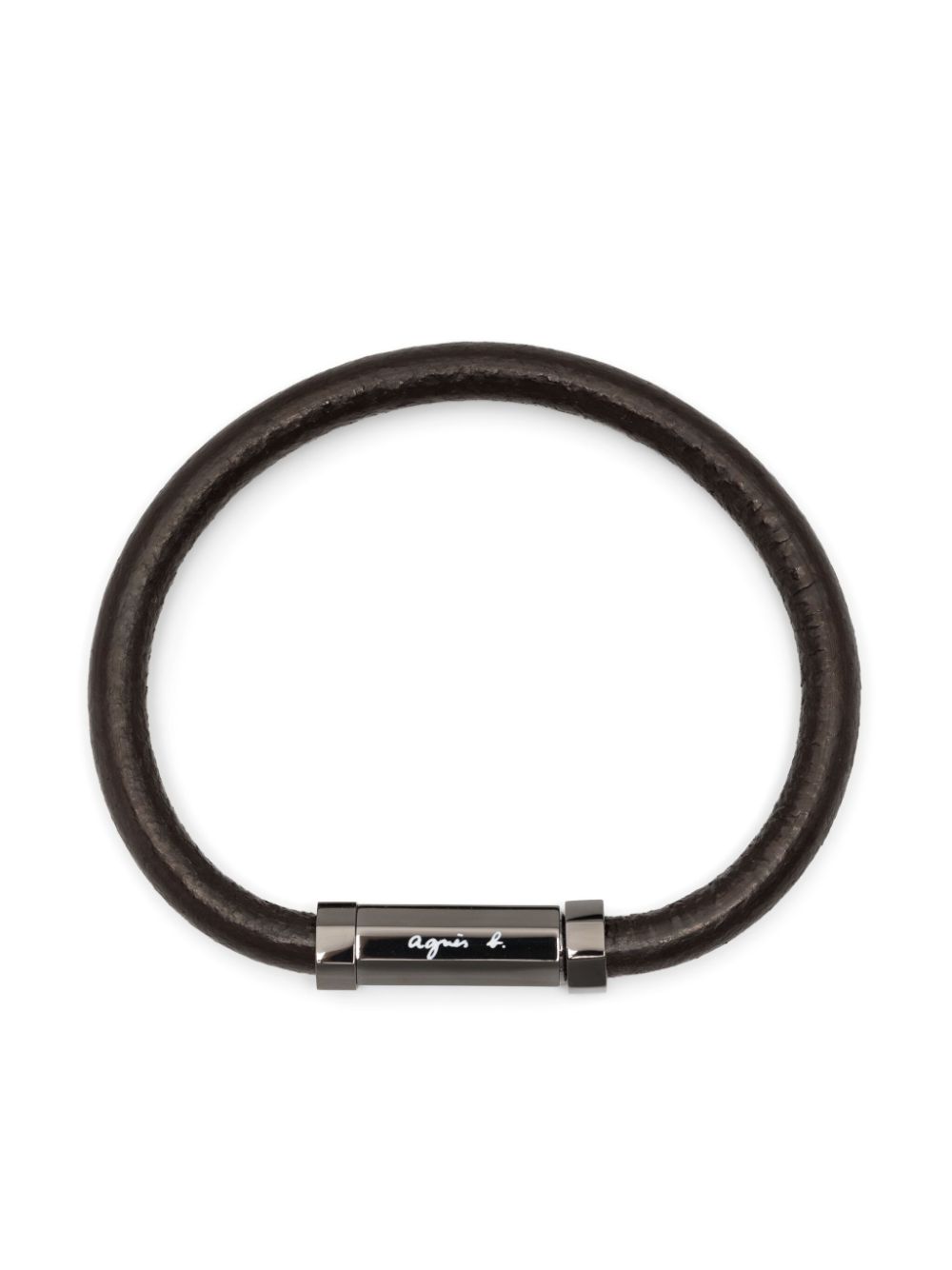 clasp leather bracelet