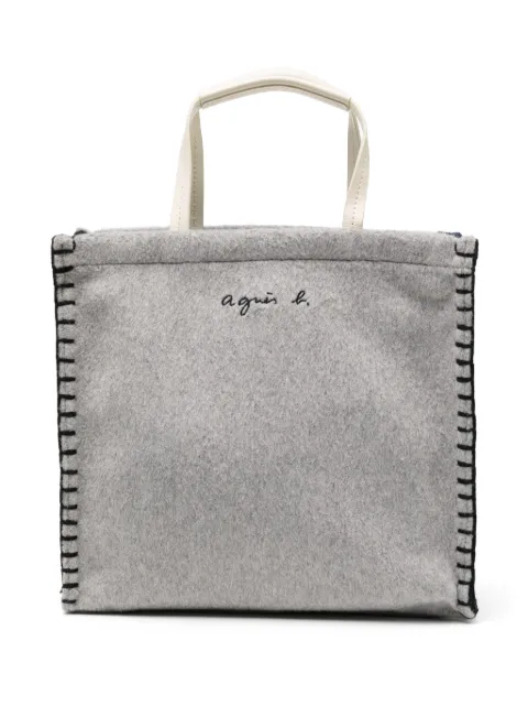 agnès b.  embroidered logo bag