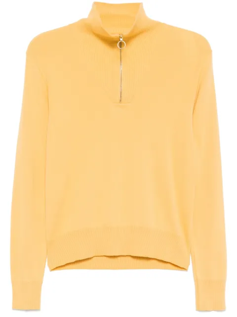 agnès b.  half front zip fastening jumper