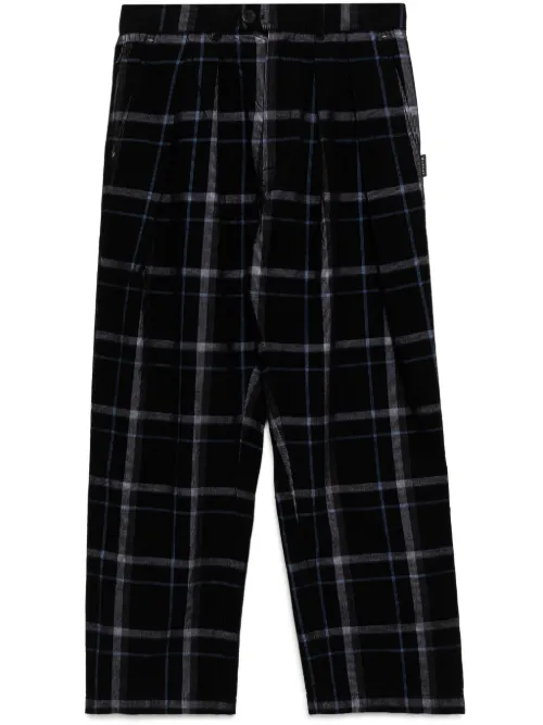 Pantalon ample à carreaux - SPORT b. by agnès b. - Modalova