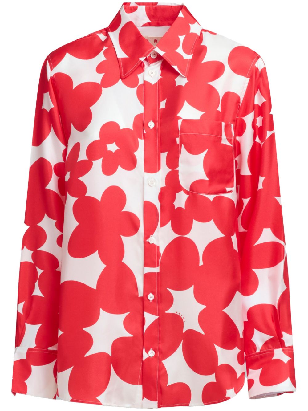 Marni Blouse met bloemenprint Rood