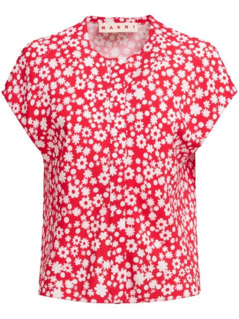 Marni floral print shirt Women