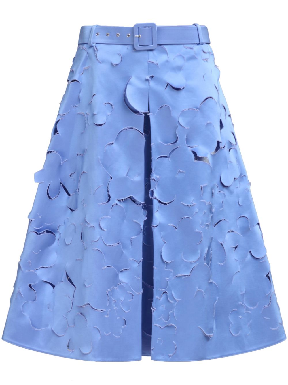 Marni Midi-rok met ceintuur Blauw