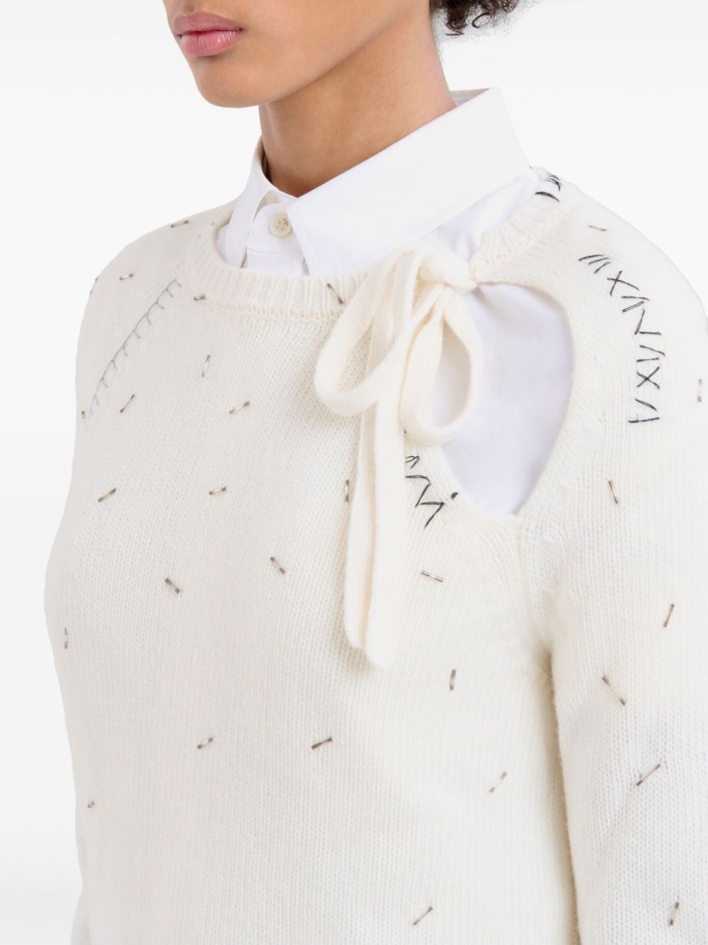 Marni bead-embellished sweater Women