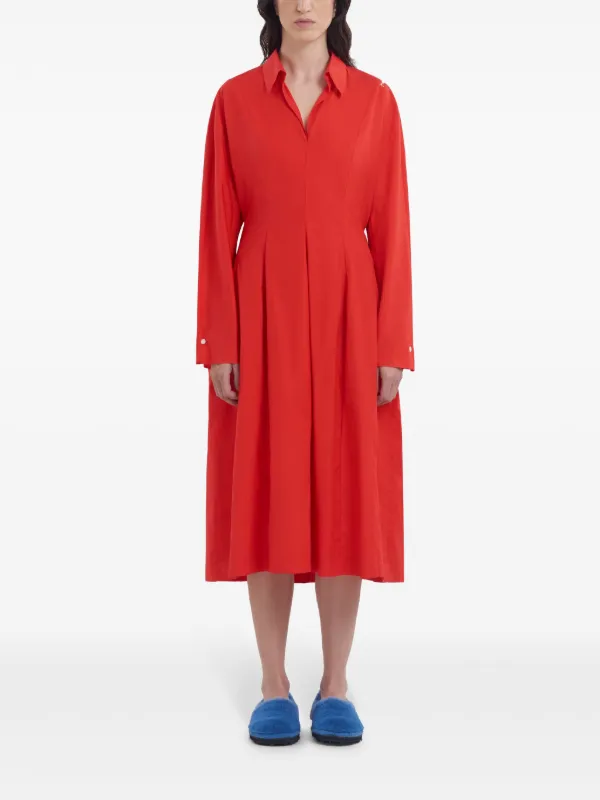 【関税＆送料込み】Marni Midi Dress Clothing MARNI Flared cotton midi dress | THE OUTNET
