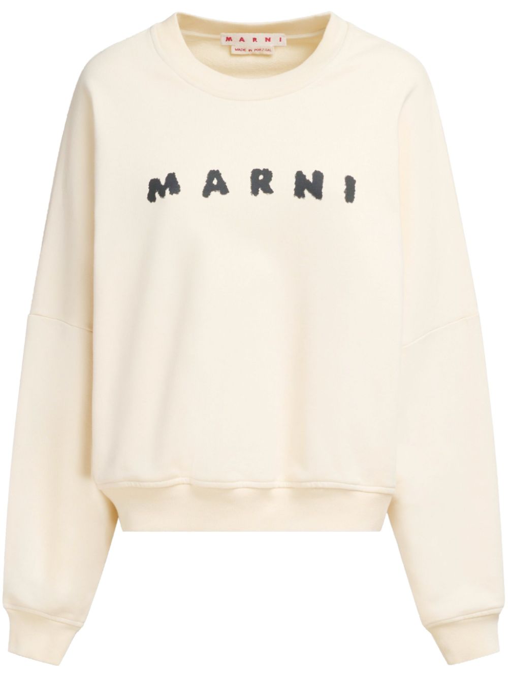 Marni logo-print sweatshirt - Neutrals