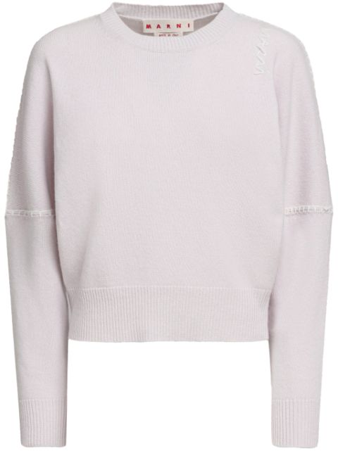 Marni whipstitch-trim sweater Women