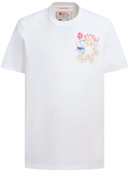 T-shirt à imprimé graphique - Marni - Modalova