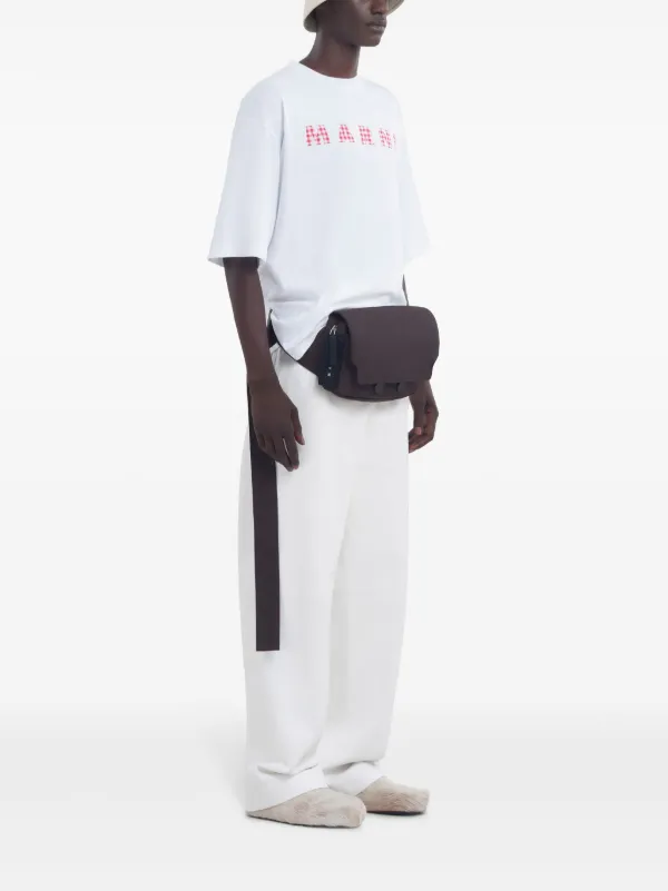 Marni logo-print T-shirt | White | FARFETCH